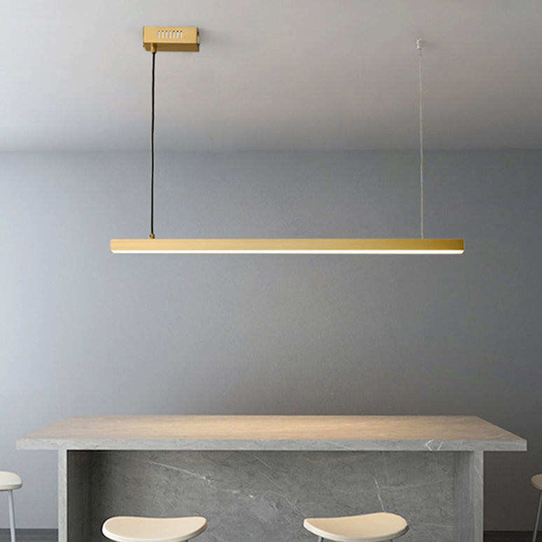 Luz de la isla lineal de estilo moderno metal 1- iluminación de la isla ligera