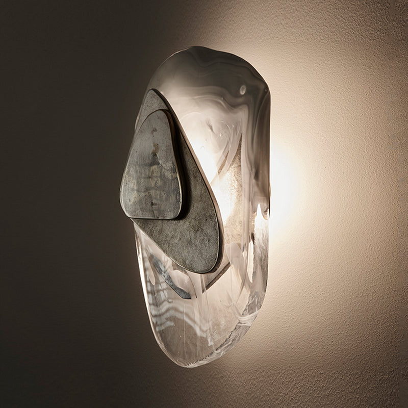 Einzigartiger Schatten 1-Licht-Wandleuchter moderner Kristallwandmontageleuchte