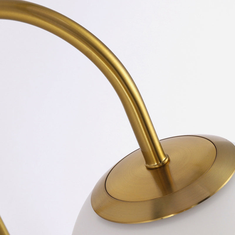 Kugel Schatten Glas Wandleuchter moderner Stil 1 Lichtwandhalterung Leuchte in Gold