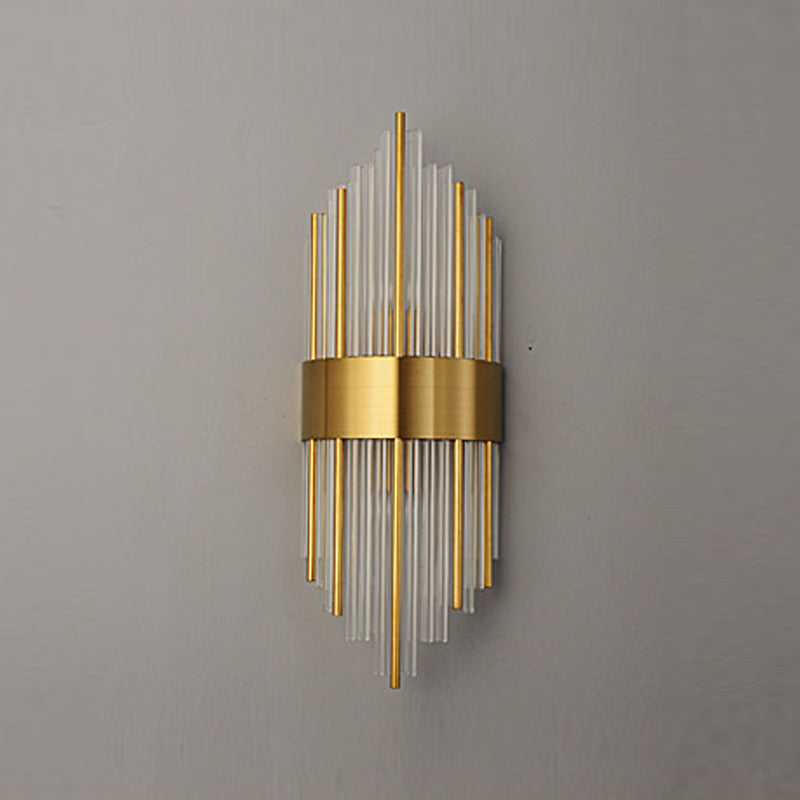 Einzigartige Schattenkristallwandleuchter moderner Stil 2 Leuchten Wandmontage Leuchte Leuchte