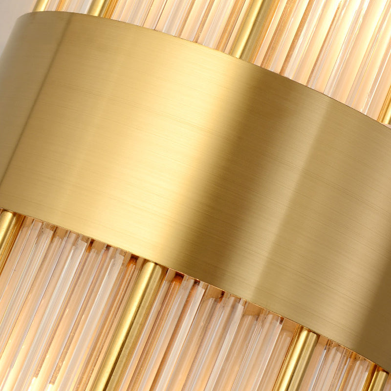 Einzigartige Schattenkristallwandleuchter moderner Stil 2 Leuchten Wandmontage Leuchte Leuchte