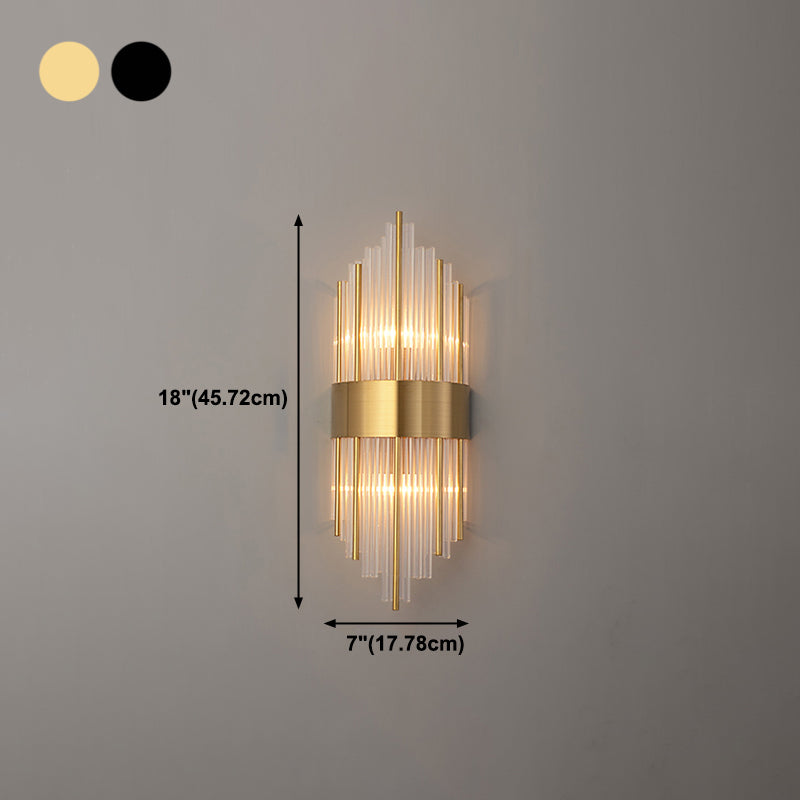 Einzigartige Schattenkristallwandleuchter moderner Stil 2 Leuchten Wandmontage Leuchte Leuchte