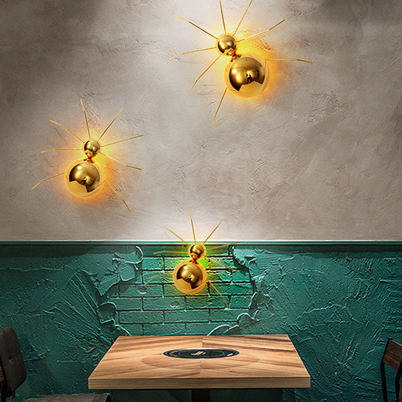 Metall Geometrische Wandbeleuchtung moderner Stil 1 Lichtwandbeleuchtung in Gold