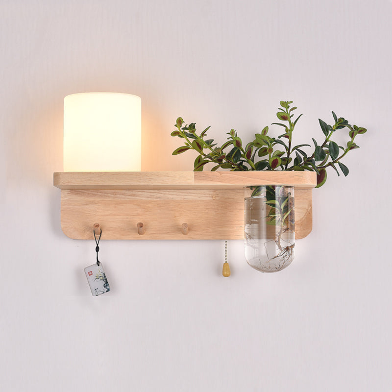 Holzwandleuchte ohne Pflanzen moderne Wandleuchte für das Wohnzimmer