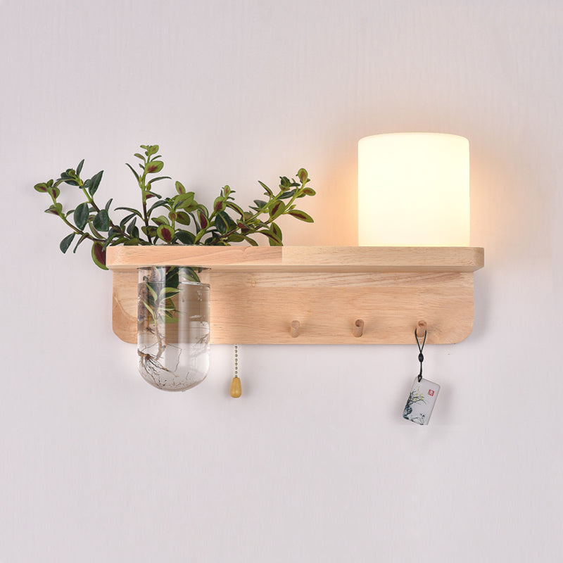 Holzwandleuchte ohne Pflanzen moderne Wandleuchte für das Wohnzimmer