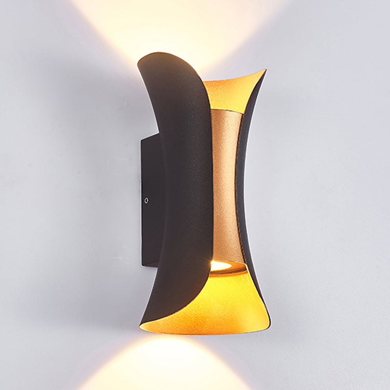 Geometrieform Wandleuchten moderner Metallmontagemontage -Leuchten mit Metall 2 Licht Wandmontage