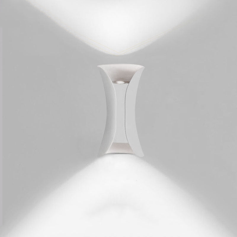 Geometrieform Wandleuchten moderner Metallmontagemontage -Leuchten mit Metall 2 Licht Wandmontage