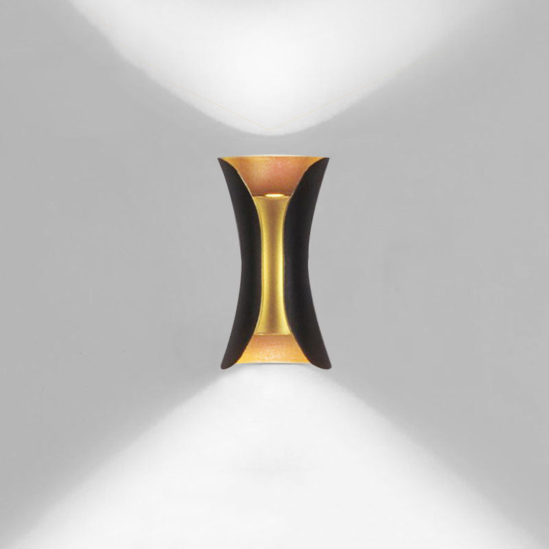 Geometrieform Wandleuchten moderner Metallmontagemontage -Leuchten mit Metall 2 Licht Wandmontage