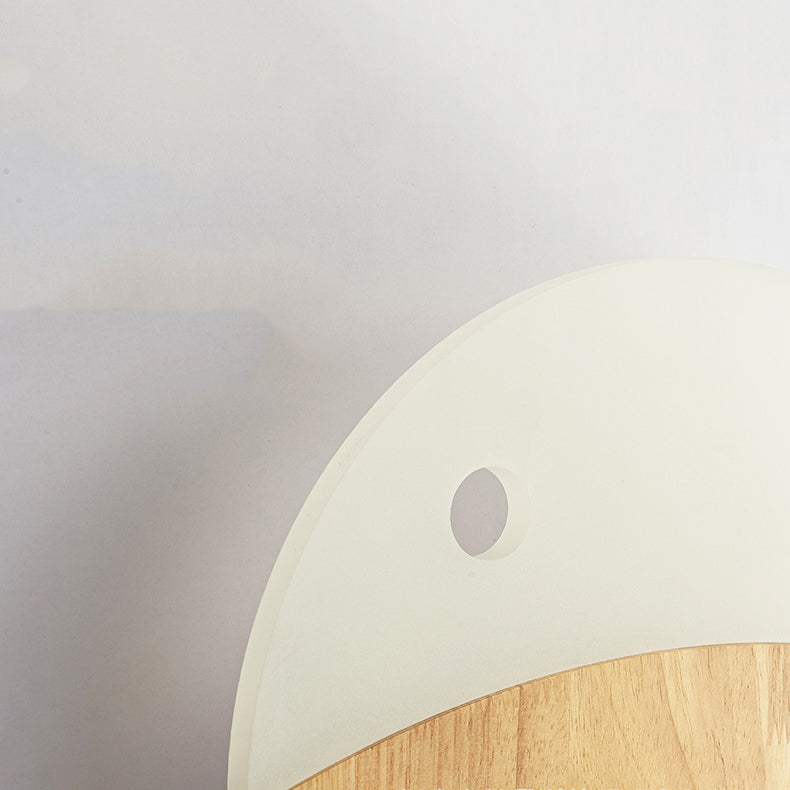 1 application de mur de poisson clair éclairage mural en bois de style moderne pour chambre à coucher