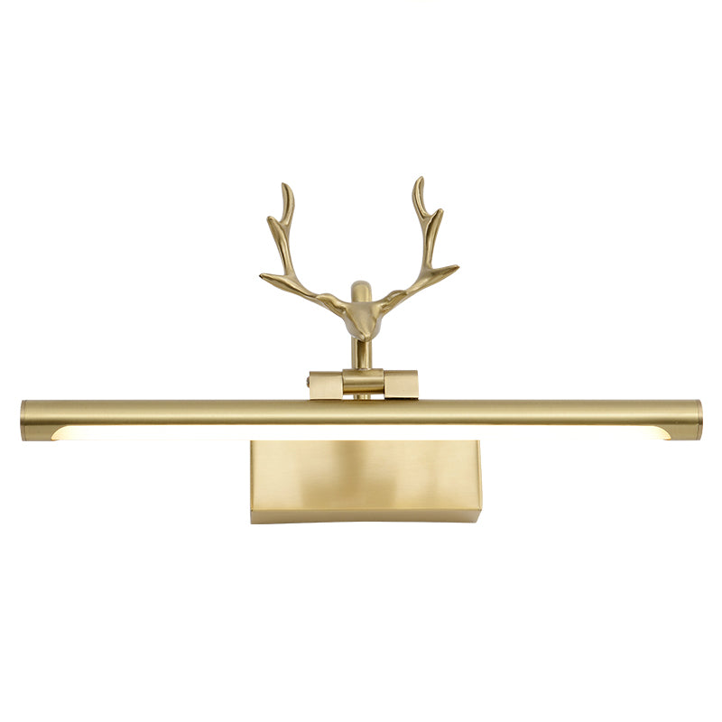 Linear Shape Metal Wall Light Modern Single Light Mirror Wall Mount Light