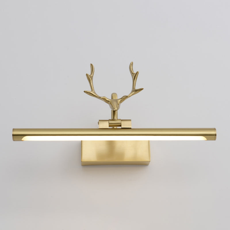 Linear Shape Metal Wall Light Modern Single Light Mirror Wall Mount Light