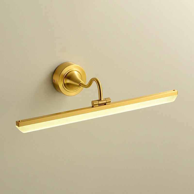 Metal Linear Wall Sconce Modern Multi Lights Mirror Wall Mount Light Fixture