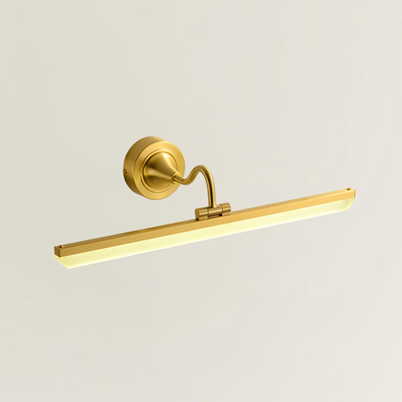 Metal Linear Wall Sconce Modern Multi Lights Mirror Wall Mount Light Fixture