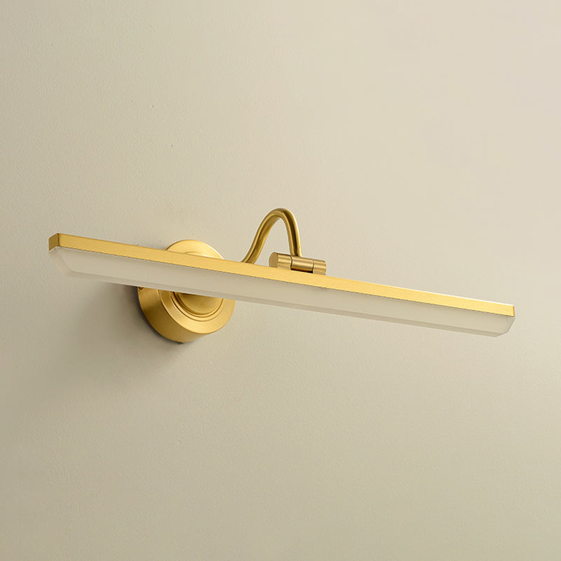 Metal Linear Wall Sconce Modern Multi Lights Mirror Wall Mount Light Fixture