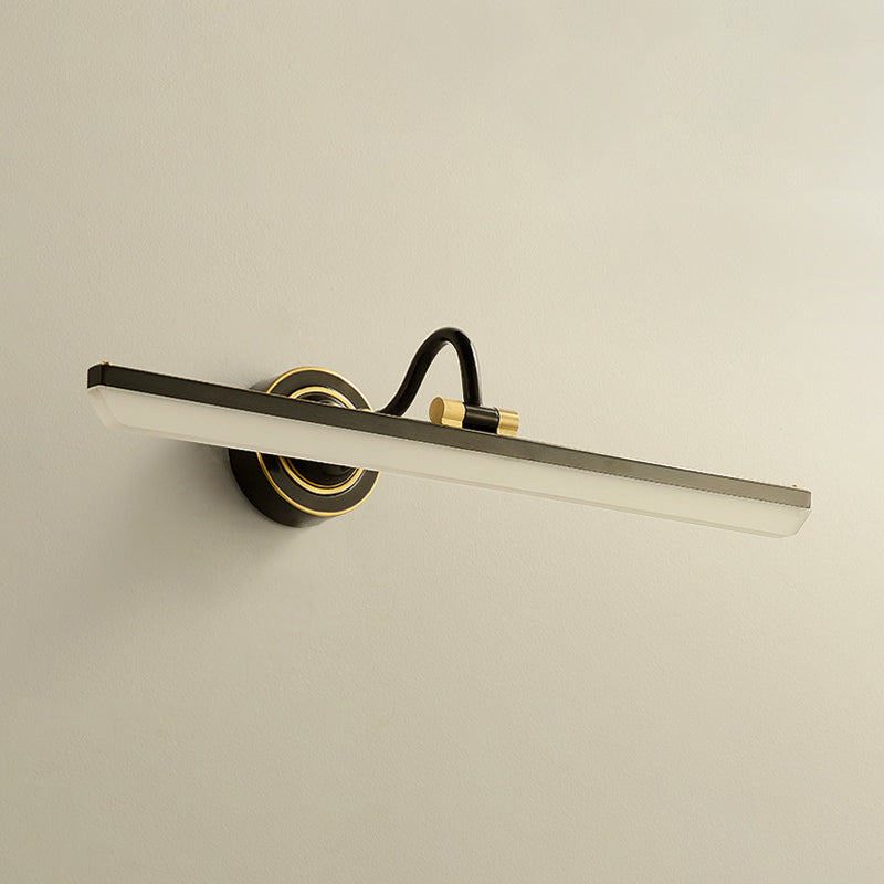 Metal Linear Wall Sconce Modern Multi Lights Mirror Wall Mount Light Fixture