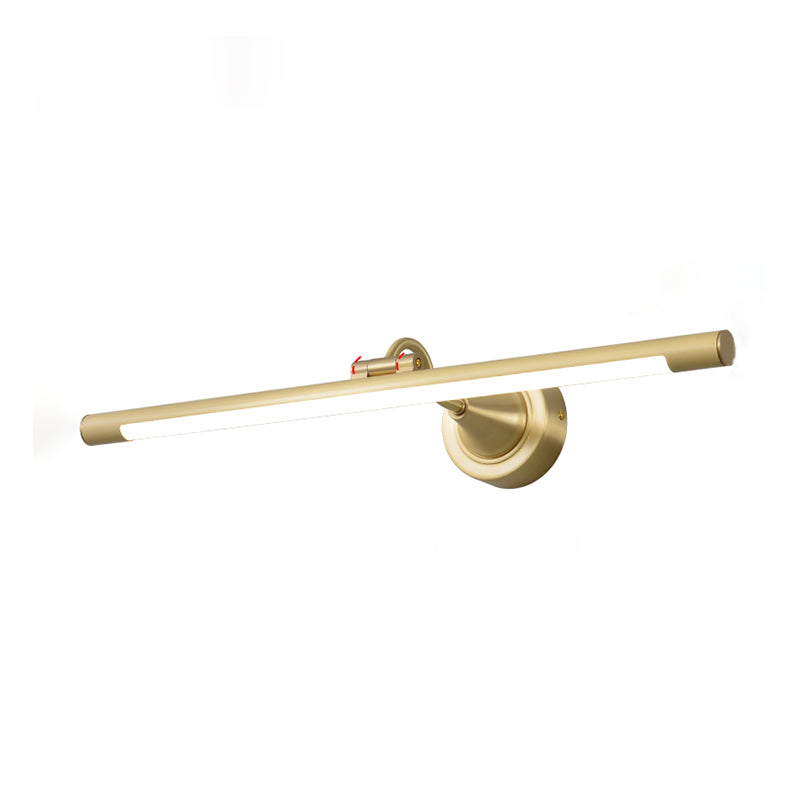 Metal Linear Shade Wall Sconce Modern Style Modern Single Mirror Specchio Apparecchiatura da parete