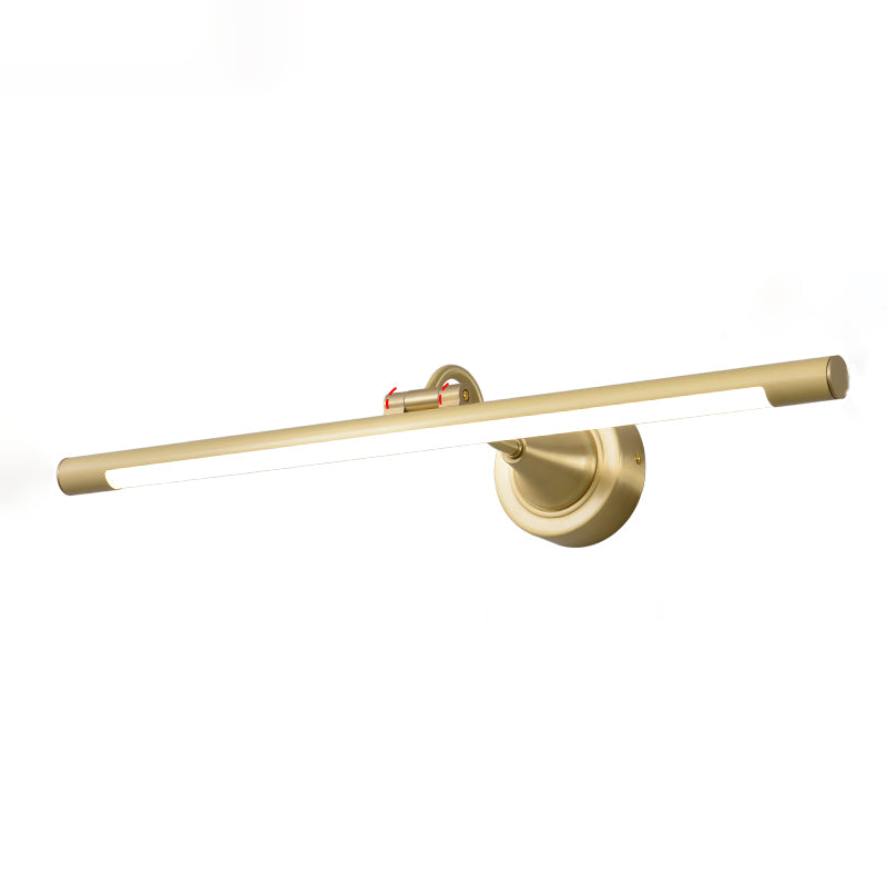 Metal Linear Shade Wall Sconce Modern Style Modern Single Mirror Specchio Apparecchiatura da parete