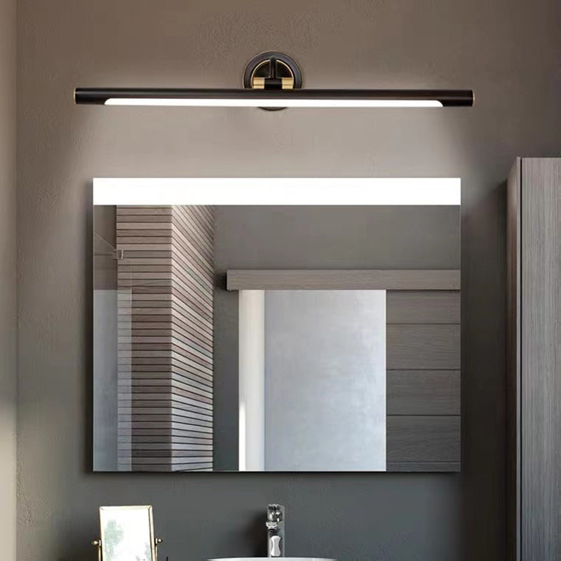 Metal Linear Shade Wall Sconce Modern Style Modern Single Mirror Specchio Apparecchiatura da parete
