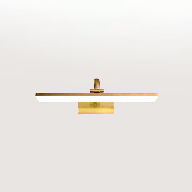 Metal Linear Shade Wall Sconce Modern Style 1 Light Mirror Wall Lighting Fixture