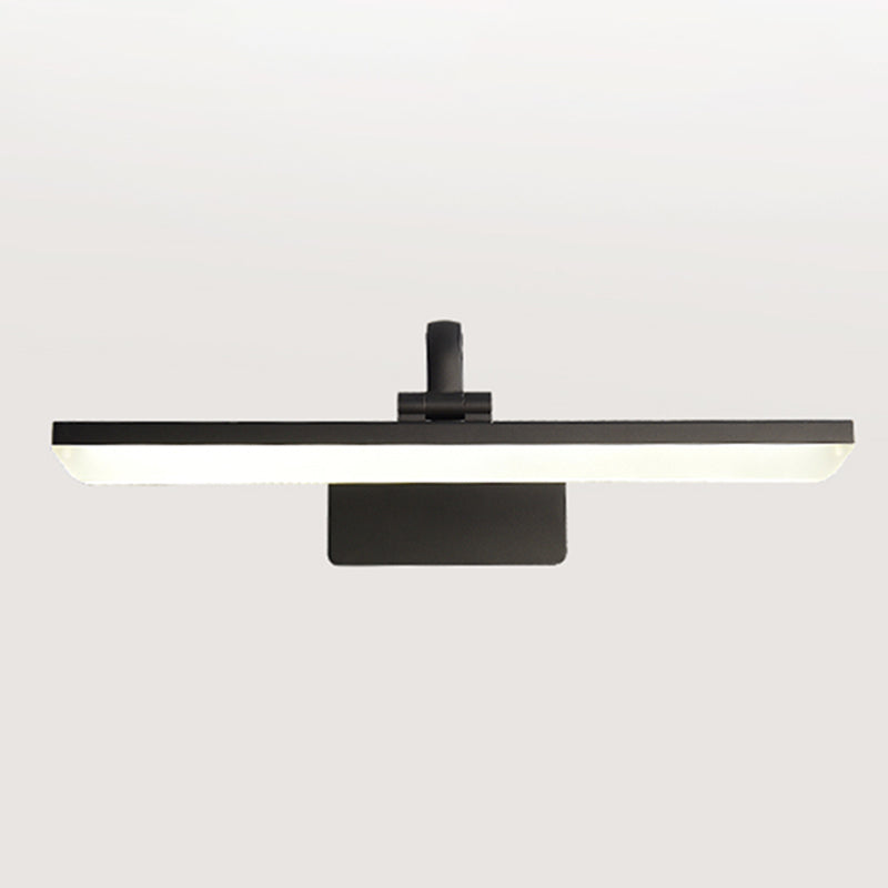 Metal Linear Shade Wall Sconce Modern Style 1 Light Mirror Wall Lighting Fixture