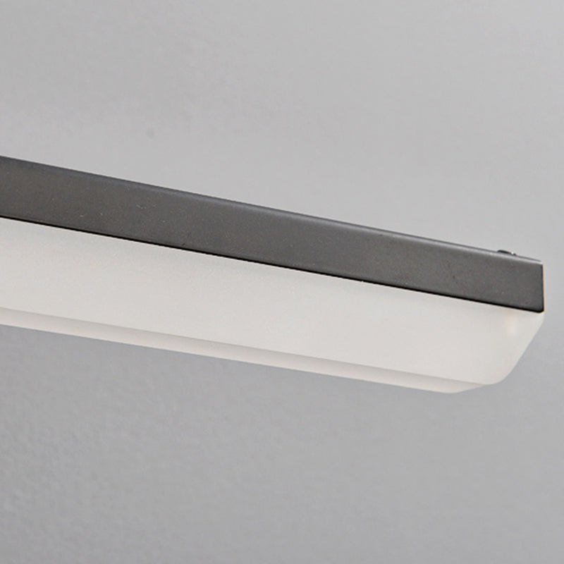 Metal Linear Shade Wall Sconce Modern Style 1 Light Mirror Wall Lighting Fixture
