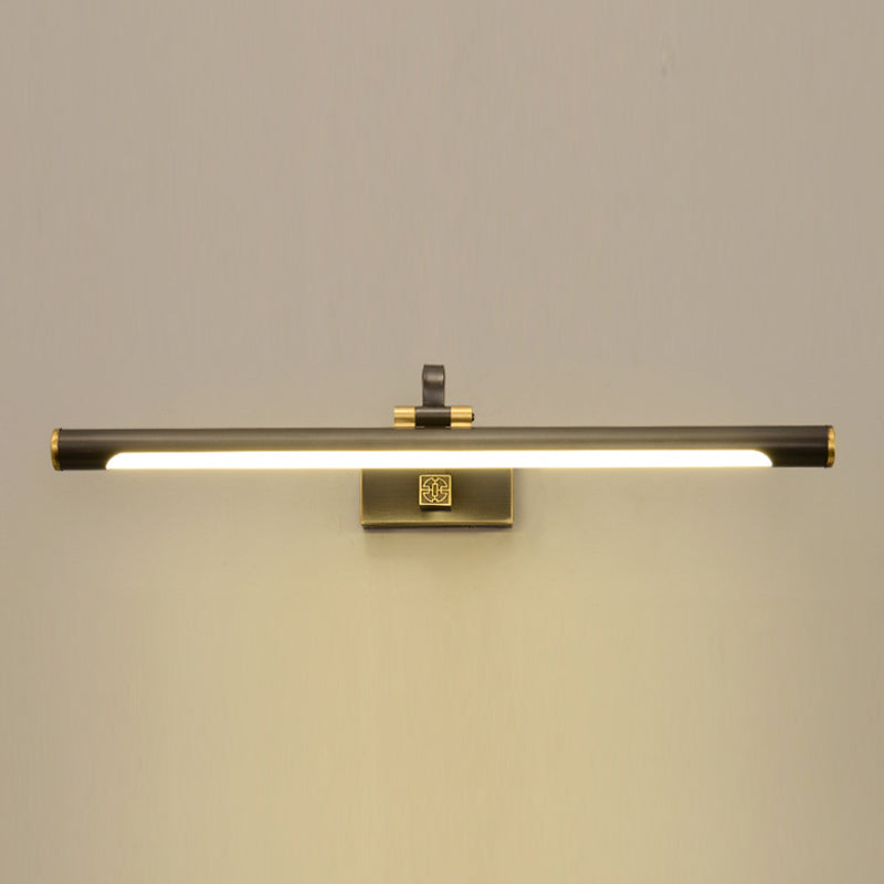 Metal Linear Shade Wall Sconce Modern Style 1 Light Mirror Wall Lighting Fixture