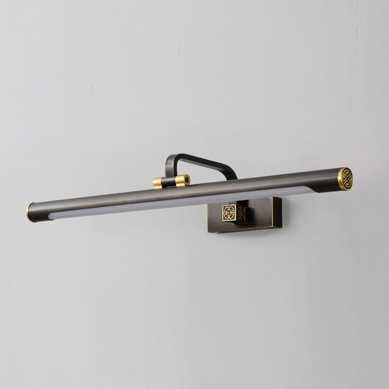 Metal Linear Shade Wall Sconce Modern Style 1 Light Mirror Wall Lighting Fixture