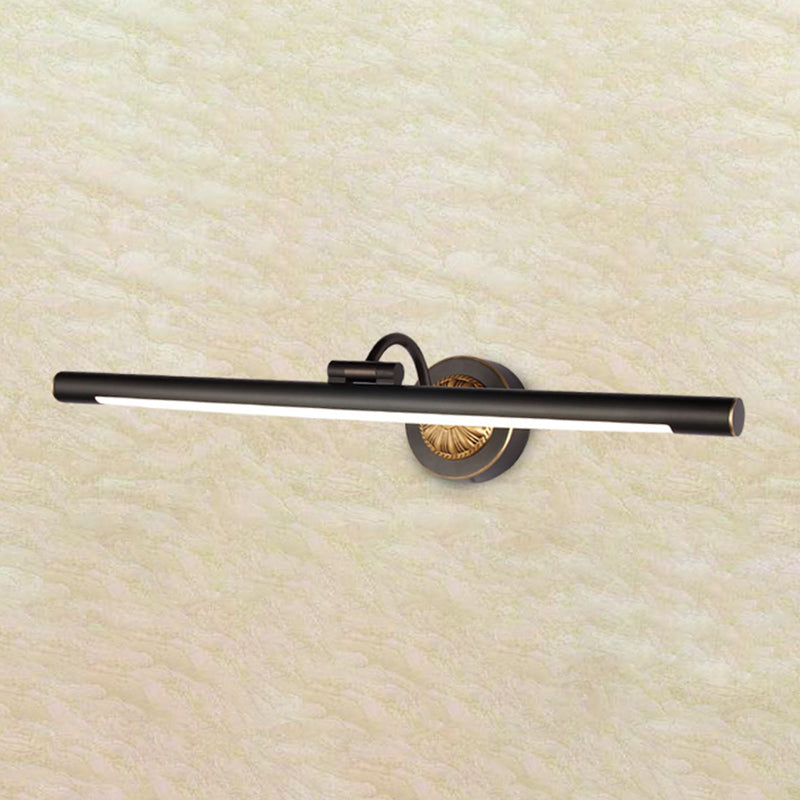 Metal Linear Shade Wall Sconce Modern Style 1-Light Mirror Wall Lighting Fixtures
