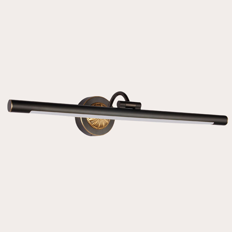 Metal Linear Shade Wall Sconce Modern Style 1-Light Mirror Wall Lighting Fixtures