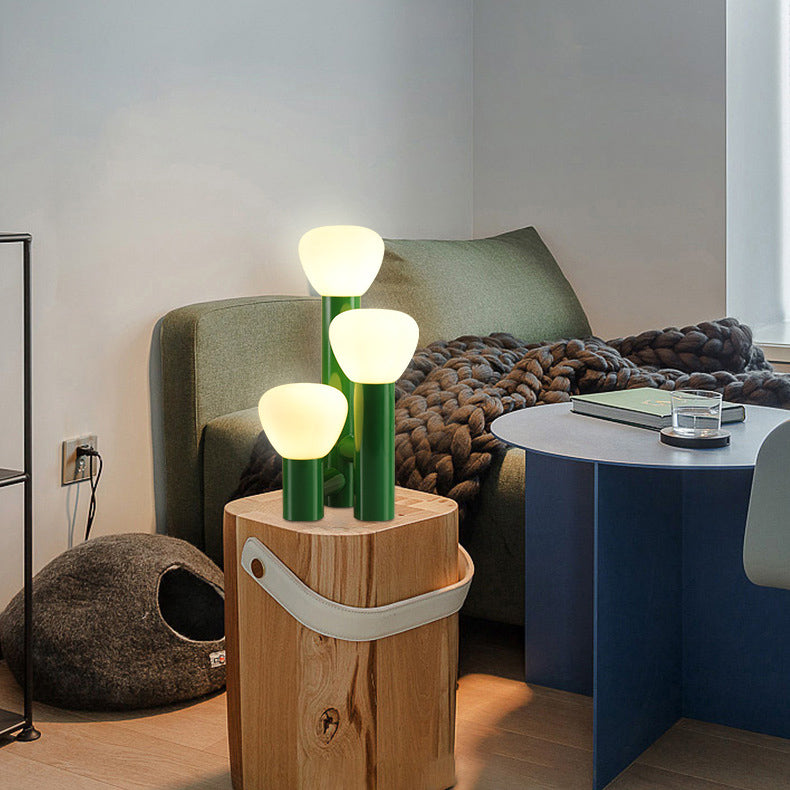 Lámparas de mesa de geometría luces de mesa de 3 luces de 3 luces de estilo moderno