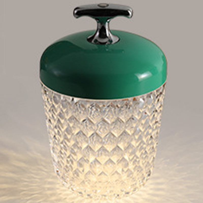 Lámpara de mesa de forma única al estilo moderno de luz acrílica luz de la mesa de luz