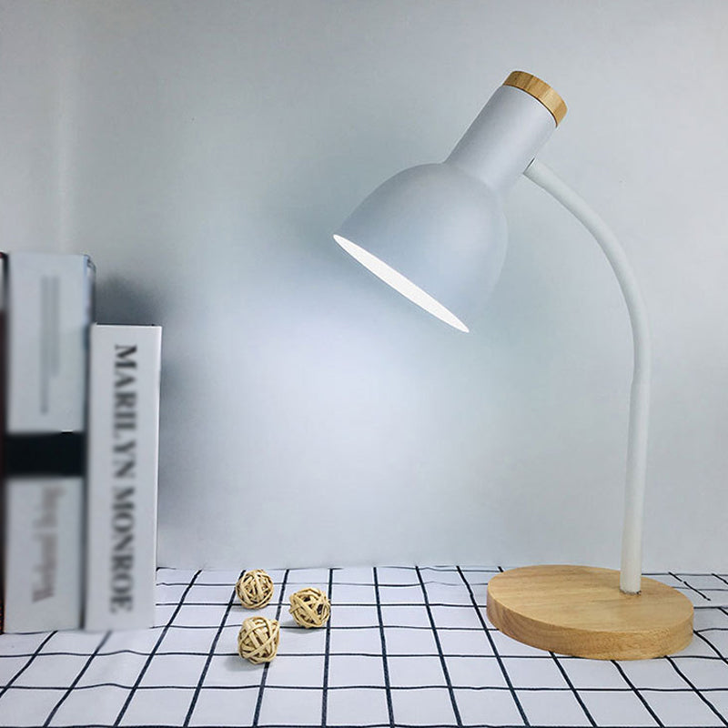 Bell Shape Table Lamp Modern Style Metal Single Light Table Light