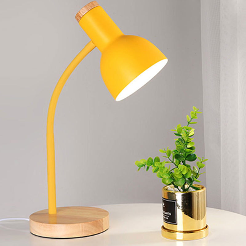 Bell Shape Table Lamp Modern Style Metal Single Light Table Light