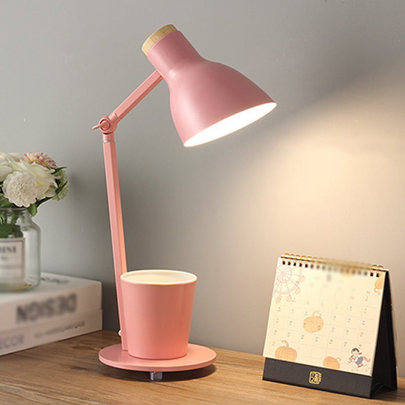 Lámpara de mesa de mesa de timbre de estilo moderno Luz de mesa de una sola luz de metal