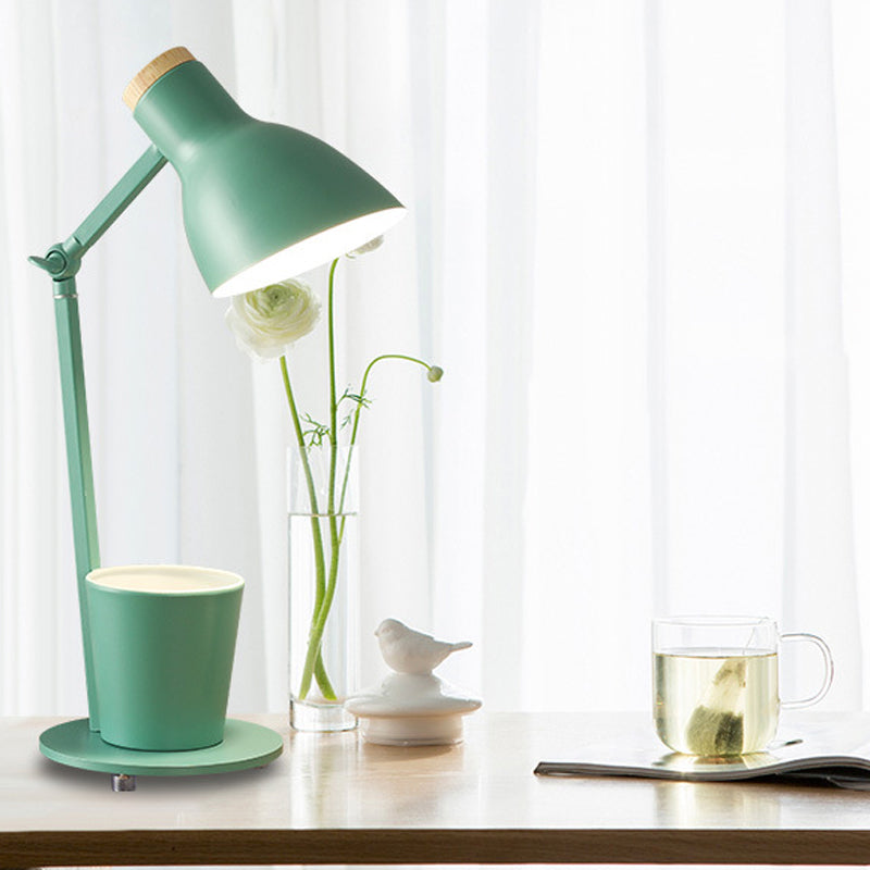 Lámpara de mesa de mesa de timbre de estilo moderno Luz de mesa de una sola luz de metal