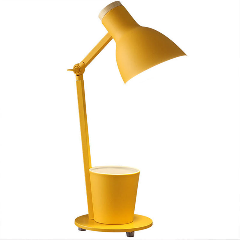 Lámpara de mesa de mesa de timbre de estilo moderno Luz de mesa de una sola luz de metal