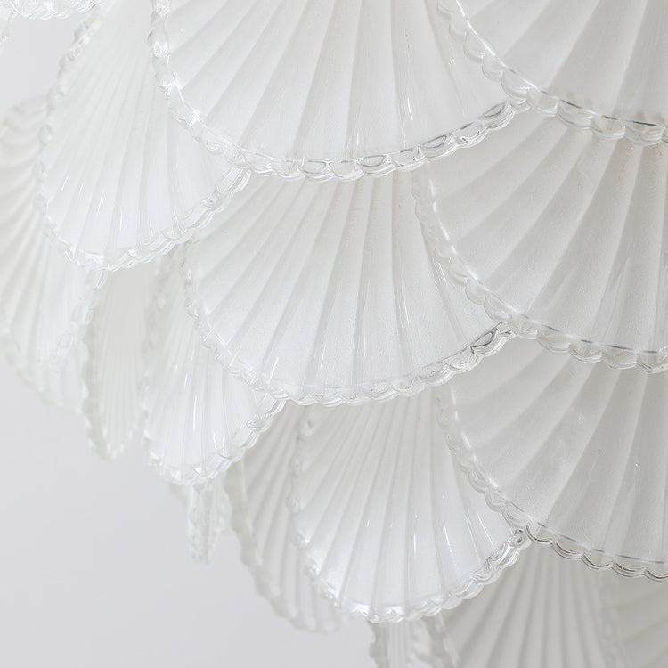 American Style Glass Chandelier Multi Light Hanging Light for Bedroom Dining Room