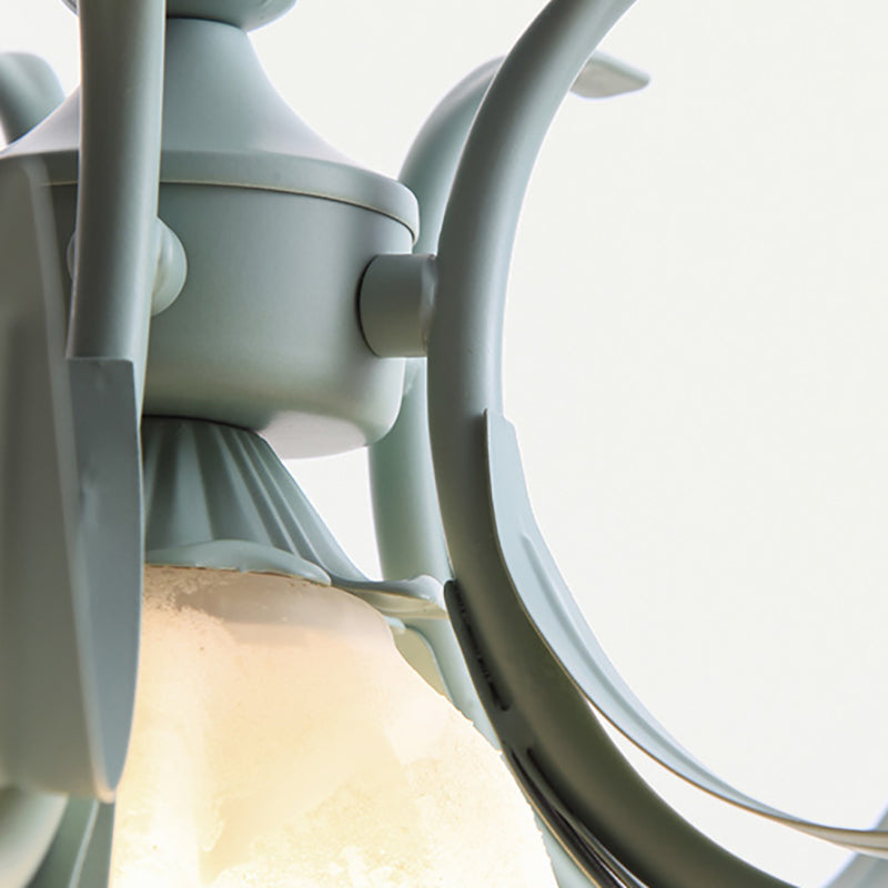 Amerikaanse glazen kroonluchter Multi Head hanglamp voor slaapkamer eetkamer