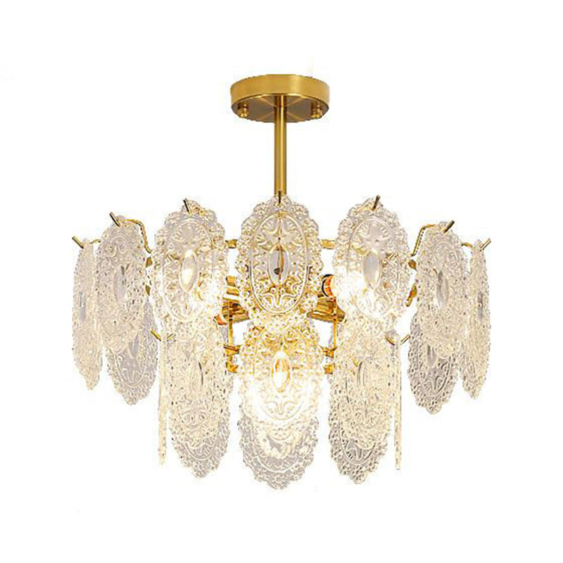 American Glass Chandelier Light Fixtures Restaurant Hanging Chandelier