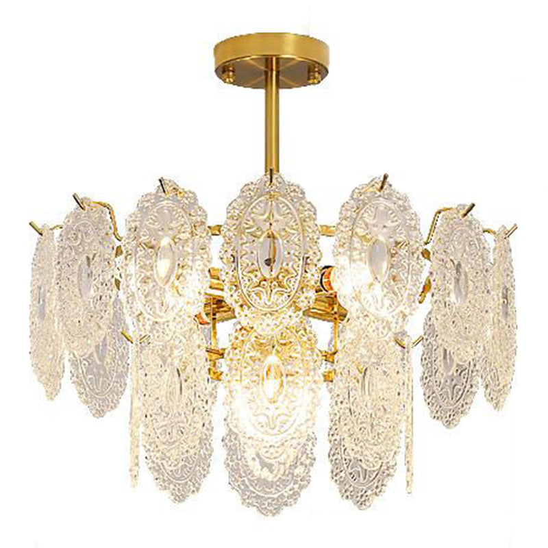 American Glass Chandelier Lichte Armaturen Restaurant Opknoping Kroonluchter