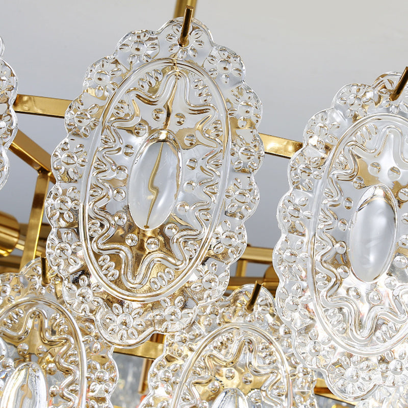 American Glass Chandelier Light Fixtures Restaurant Hanging Chandelier