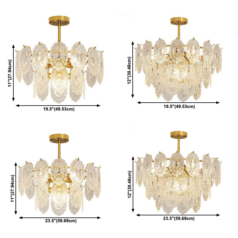 American Glass Chandelier Lichte Armaturen Restaurant Opknoping Kroonluchter