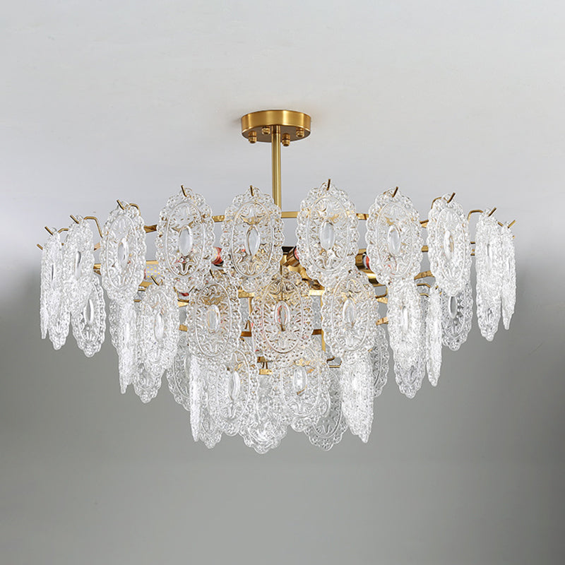 American Glass Chandelier Lichte Armaturen Restaurant Opknoping Kroonluchter