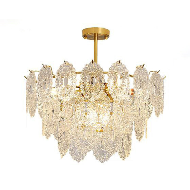 American Glass Chandelier Lichte Armaturen Restaurant Opknoping Kroonluchter