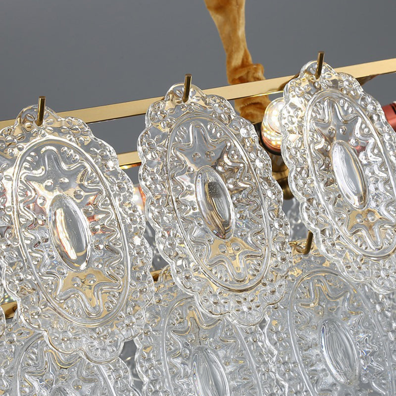 American Glass Chandelier Light Fixtures Restaurant Hanging Chandelier