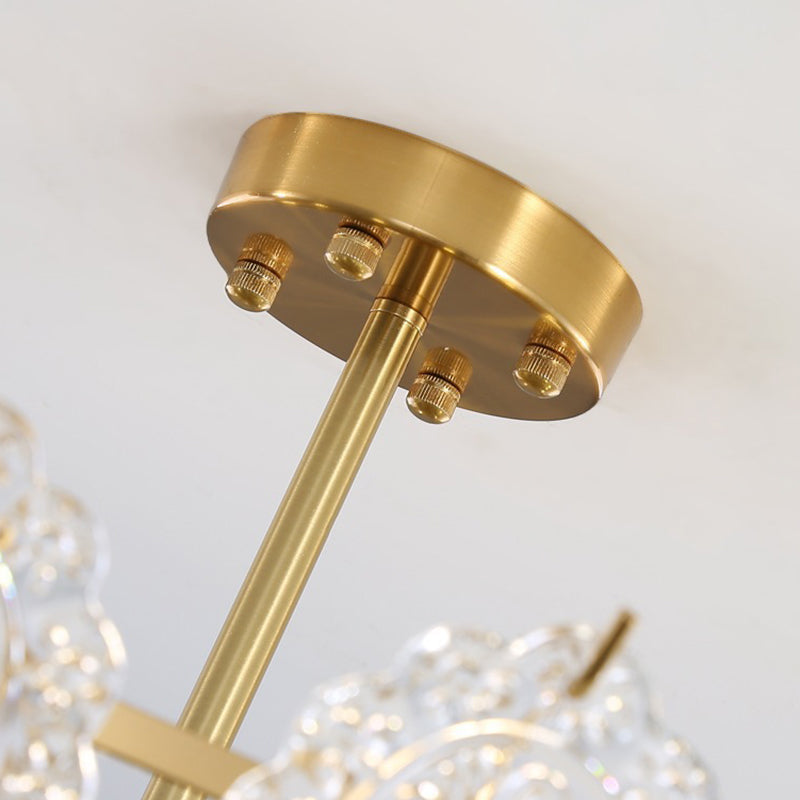 American Glass Chandelier Light Fixtures Restaurant Hanging Chandelier