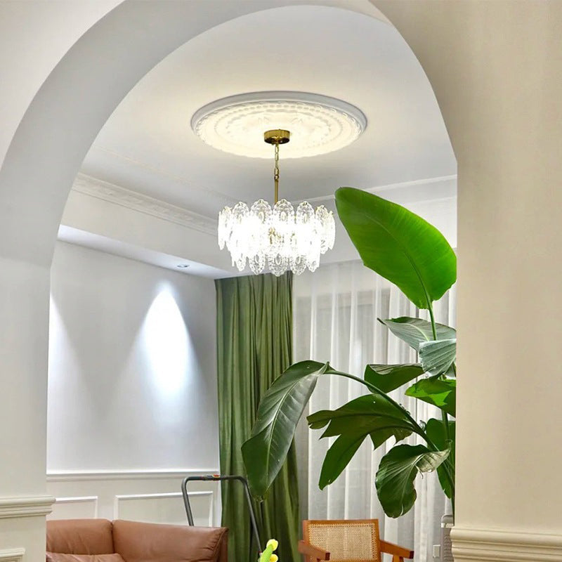 American Glass Chandelier Light Fixtures Restaurant Hanging Chandelier
