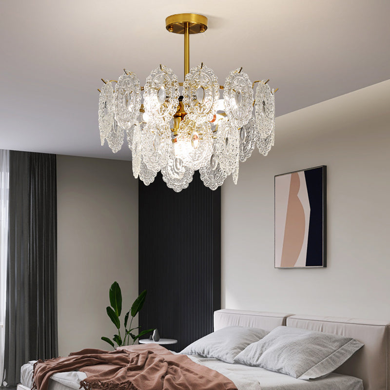 American Glass Chandelier Lichte Armaturen Restaurant Opknoping Kroonluchter