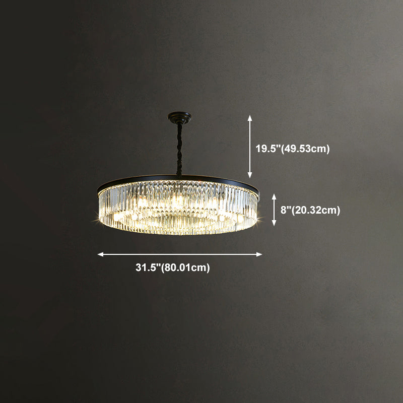 Luz de lámpara de lámpara de estilo moderno CRISTAL Multi Head Light para sala de estar