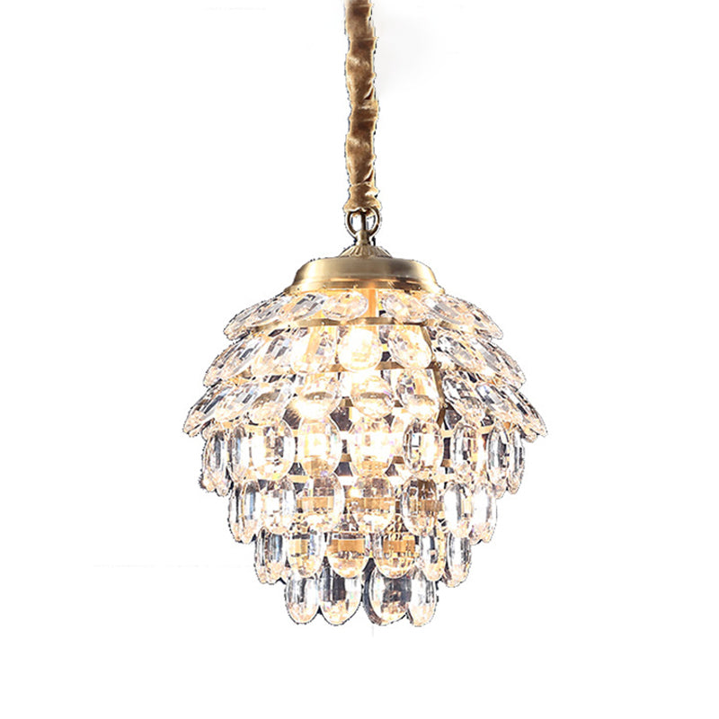 Crystal Chandelier Lighting Fixture Countryside Chandelier Pendant Light for Sitting Room
